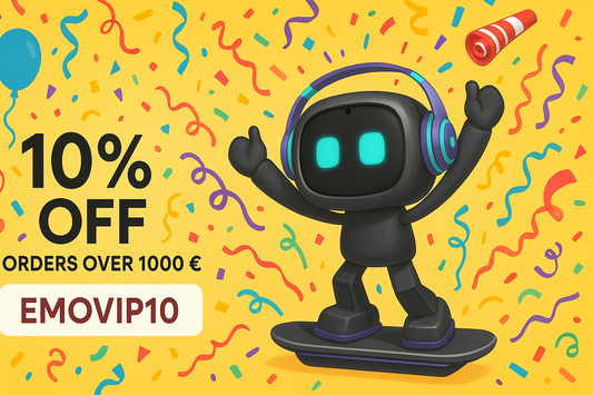 EMO-tional Savings! Get 10% Off Your EMO Robot on Orders Over €1000 at RobotShop.ro!